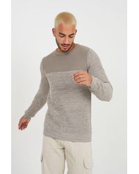 Brave Soul - Crew Neck Chunky Knit Jumper - Lyst