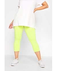 Yours - Cropped Basic Leggings - Lyst