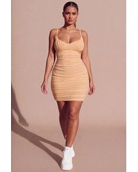 Femme Luxe - Ruched Cup Detail Strappy Bodycon Mini Dress - Lyst