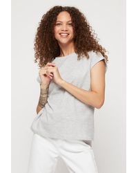 Dorothy Perkins - Petite 2 Pack Grey And Stone Spot T Shirts - Lyst