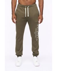 Crosshatch - Jamals High-Build Graphic Logo Joggers With Cuffed Hem - Lyst