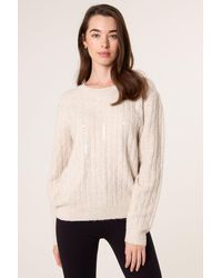 Blue Vanilla - Long Sleeve Round Neck Jumper - Lyst