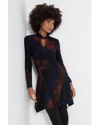 Joe Browns - High Neck Floral Jacquard Tunic Top - Lyst