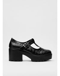 Nasty Gal - Patent Leather Chunky Croc Mary Jane Shoes - Lyst