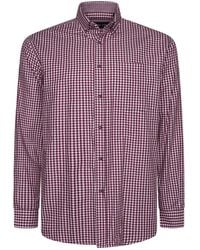 KAM Jeanswear - Long Sleeve Classic Gingham Shirt For - Lyst