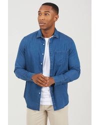 Brave Soul - Long Sleeve Denim Shirt - Lyst