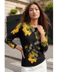 Roman - Embellished Floral Print Knit Jumper - Lyst