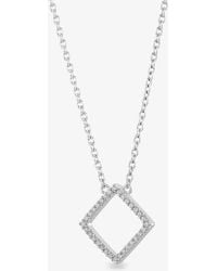 Rosa Lea - Pave Square Necklace Am-2Thb009204 - Lyst