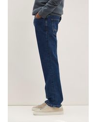 Burton - Straight Dark Blue Rinse Jeans - Lyst