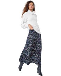 Roman - Ditsy Floral Stretch Midi Skirt - Lyst
