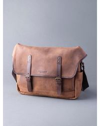 Lakeland Leather - 'hawksdale' Leather Messenger Bag - Lyst