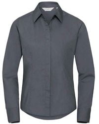 Russell Collection - Poplin Fitted Long-Sleeved Formal Shirt - Lyst