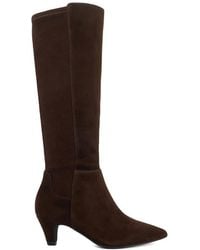 Dune - Wide Fit 'Sera' Suede Knee High Boots - Lyst