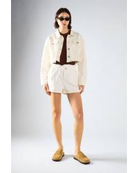 Shnoo - Cropped Denim Jacket - Lyst