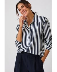 DAMART - Long Sleeve Stripe Shirt - Lyst