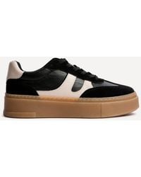 Linzi - Kaia & Nude Faux Leather Trainers - Lyst