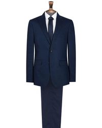 Burton - Cobalt Slim Fit Linen Suit Jacket - Lyst