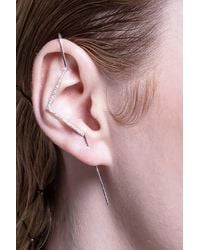 Otis Jaxon London - Single Zig Zag Topaz Ear Cuff Earring - Lyst