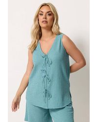 Yours - Textured Bow Waistcoat - Lyst