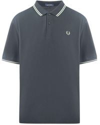 Fred Perry - Twin Tipped M3600 P27 Black Polo Shirt - Lyst