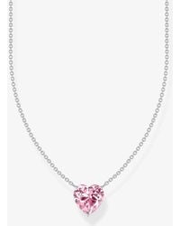 Thomas Sabo - Heart Cubic Zirconia Necklace Ke2211-051-9-L45V - Lyst