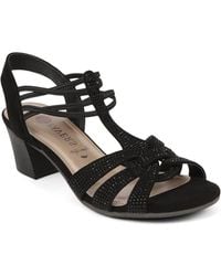 Pavers - Slip-On Block-Heeled Sandals - Lyst