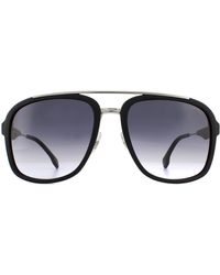 Carrera - Aviator Ruthenium Matte Black Dark Grey Gradient Sunglasses - Lyst