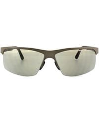 Police - Rectangle Shiny Palladium Silver Mirror Spla54 Origins 28 Sunglasses - Lyst