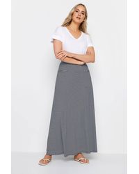 Long Tall Sally - Tall Printed Maxi Skirt - Lyst