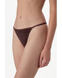Penti - Micro Brazilian Briefs Printed Lace - Lyst