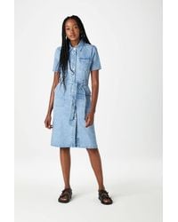 Urban Bliss - Denim Shirt Midi Dress - Lyst