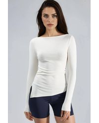 Busem - Boat Neck Cotton Blouse - Lyst