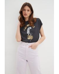Dorothy Perkins - Wild And Free Logo T-shirt - Lyst