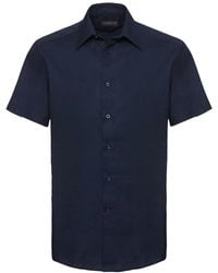 Russell Collection - Oxford Easy-Care Tailored Shirt - Lyst