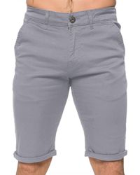 Enzo - Slim Fit Stretch Chino Shorts - Lyst