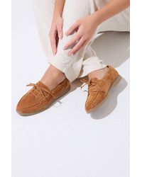 Yours - Faux Suede Loafers - Lyst