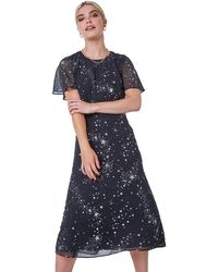D.u.s.k - Star Print Chiffon Midi Dress - Lyst