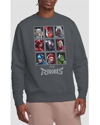 Marvel - Rivals Character Grid Sweatshirt, Dark Heather - Lyst
