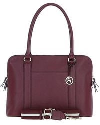Ashwood Leather - 'Cuore Di Cuoio' 3 Section Large Leather Handbag - Lyst