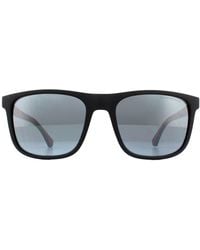 Emporio Armani - Square Matte Light Mirror 4129 Sunglasses - Lyst