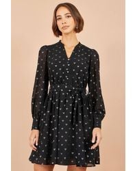 Yumi' - Heart Print Mini Dress - Lyst