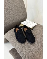 Love Lace - Office Suede Soft Loafers With 1.5Cm Heel - Lyst