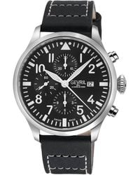 Gevril - Vaughn, Swiss Automatic Watch, Dial, Italian Leather, & Sapphire Crystal - Lyst