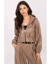 Love Lace - Stylish Short Zip Jacket With Flap Pockets - Lyst