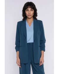 Love Lace - Office Viscose Blazer With Pockets & Buttons - Lyst