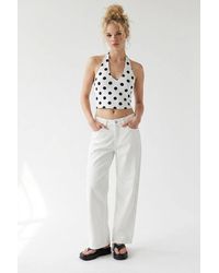 MixRay - High-Waist Wide-Leg Cotton Jeans - Lyst