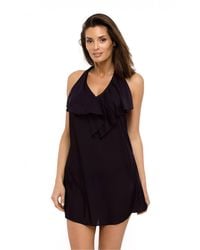 KDMD - Cuban Style Beach Tunic With Frilled Neckline - Lyst