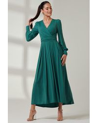 Jolie Moi - Long Sleeve Super Soft Jersey Maxi Dress - Lyst