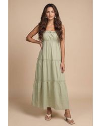 Urban Bliss - Ruched Tiered Maxi Dress - Lyst