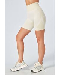 Twill Active - Recycled Colour Block Body Fit Cycling Shorts - Stone - Lyst